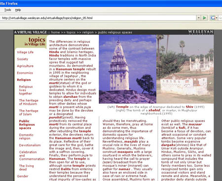 Topic Page on public religious spaces